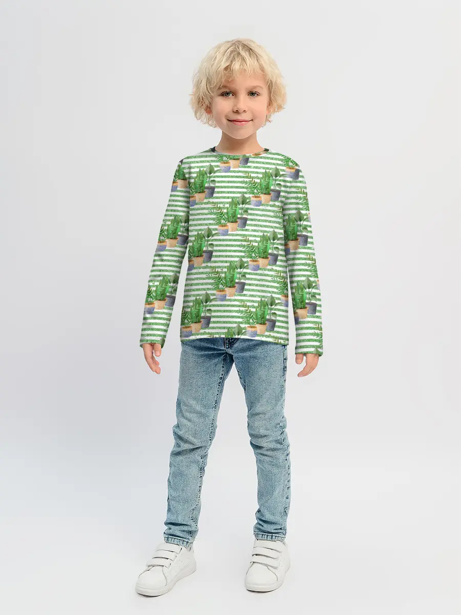 Детский лонгслив / Комнатные цветы