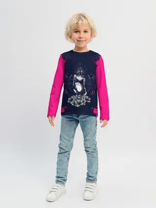 Детский лонгслив / ДЕВУШКА С ТАТУ | ПОСТАПОКАЛИПСИС