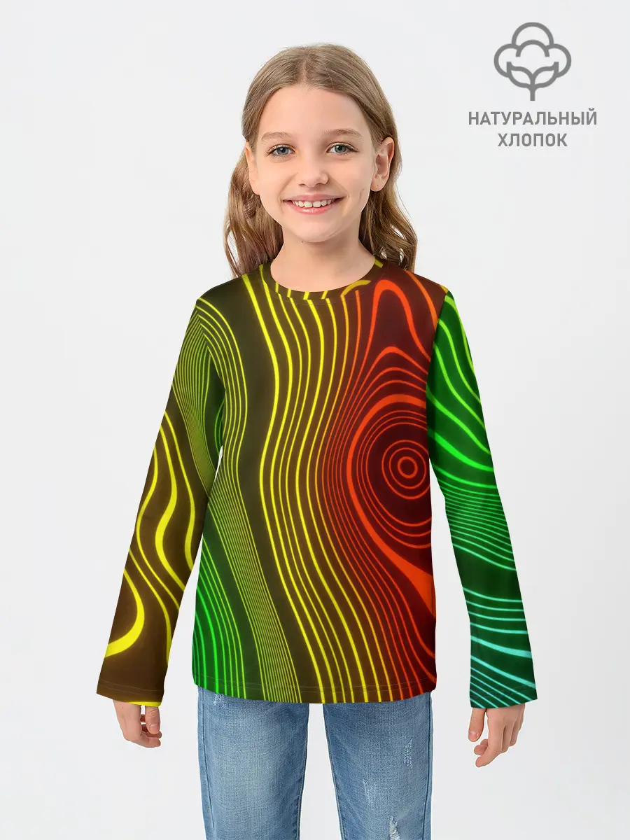 Детский лонгслив / КАРТОГРАФИЧЕСКАЯ ПРОЕКЦИЯ