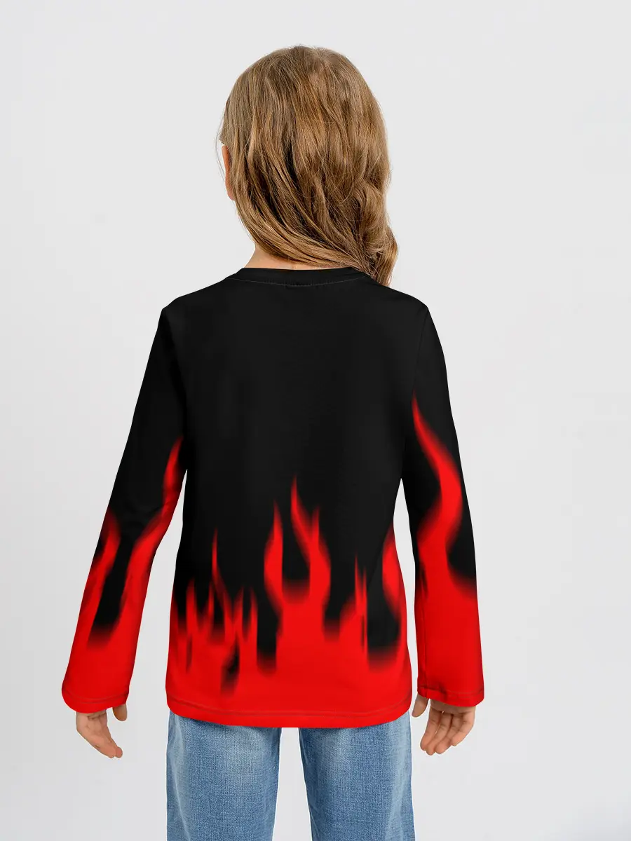 Детский лонгслив / Берсерк огонь.