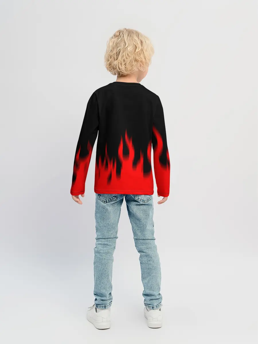 Детский лонгслив / Берсерк огонь.