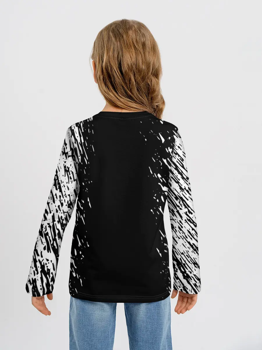 Детский лонгслив / Берсерк серьезный взгляд.