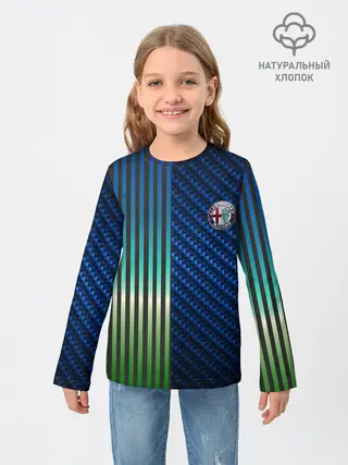 Детский лонгслив / Фантазия на тему Alfa-Romeo