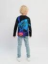 Детский лонгслив / Синий водяной тигр