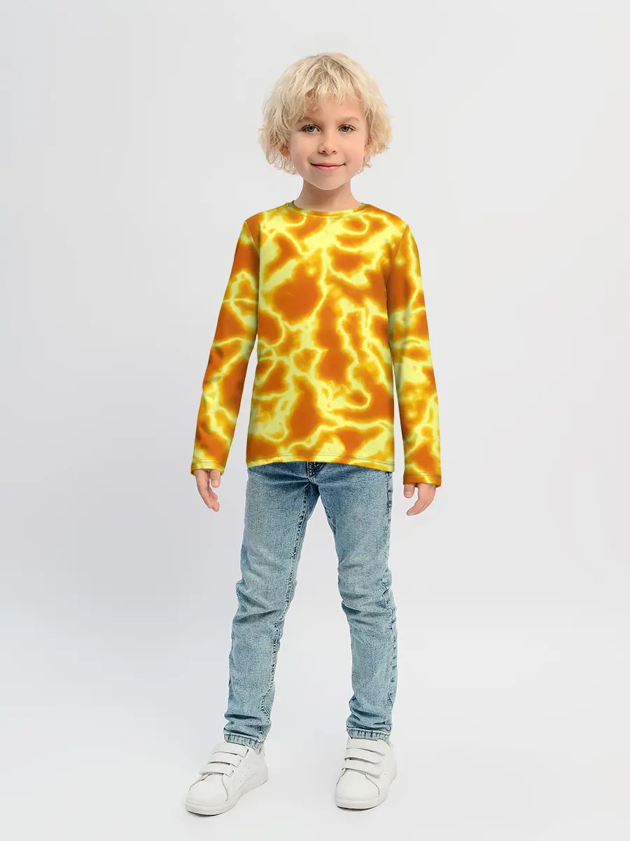 Детский лонгслив / Огненная вспышка