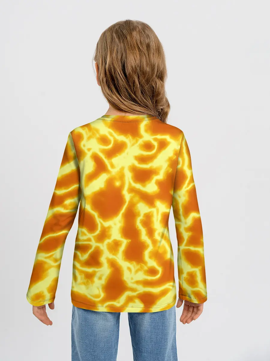 Детский лонгслив / Огненная вспышка
