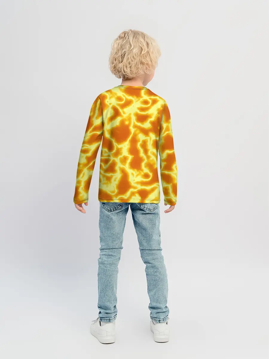 Детский лонгслив / Огненная вспышка