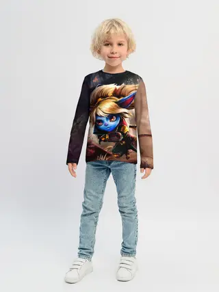 Детский лонгслив / Поппи Хранительница молота