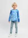 Детский лонгслив / Красочная синева