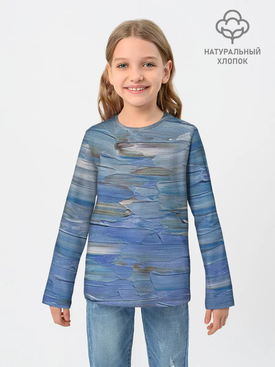 Детский лонгслив / Мазки красок