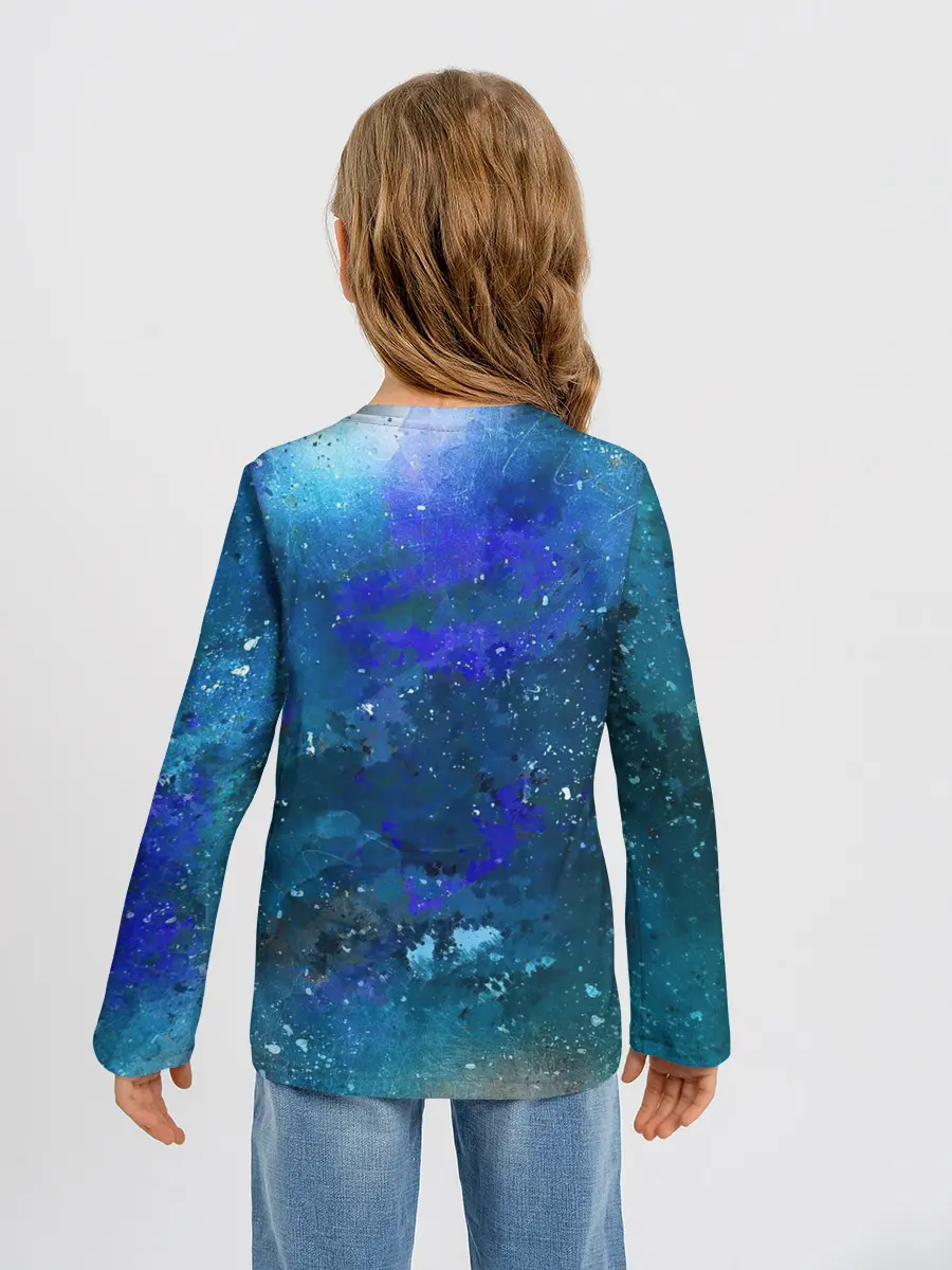 Детский лонгслив / Космическое облако