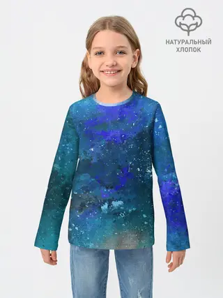 Детский лонгслив / Космическое облако