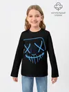Детский лонгслив / Неоновая маска Хэллоуина