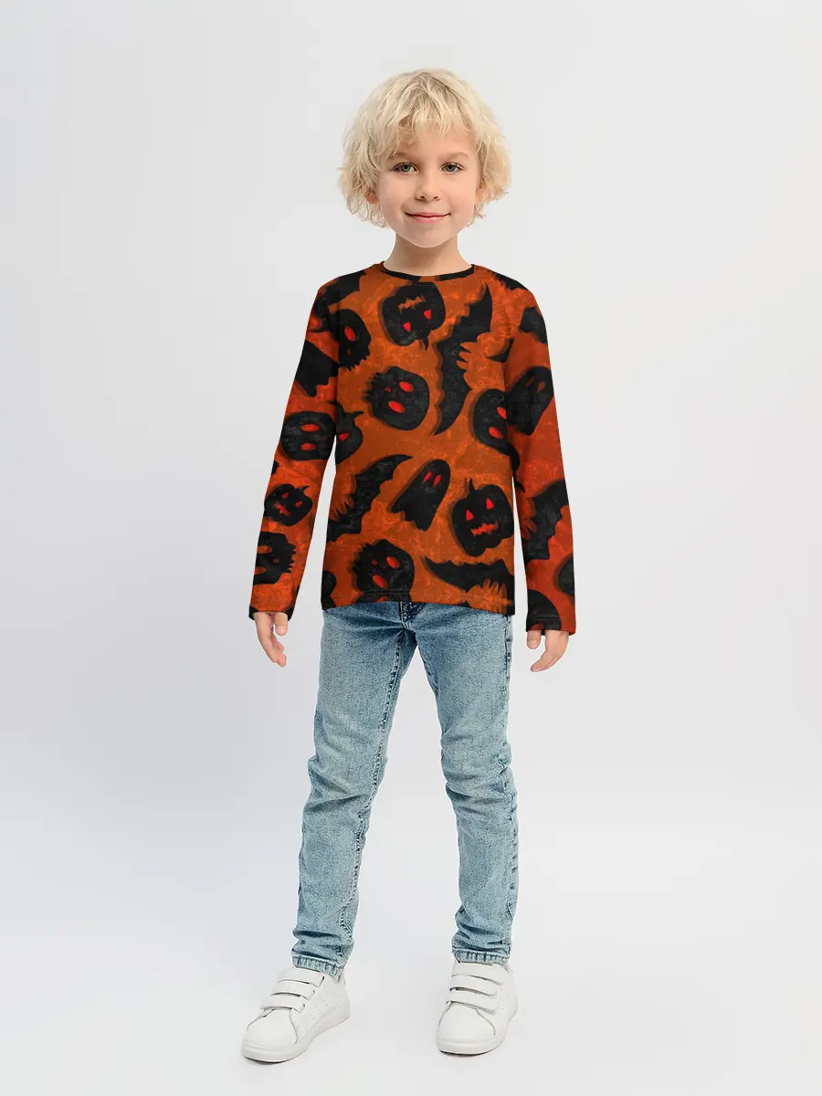 Детский лонгслив / Halloween print