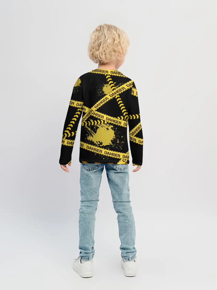 Детский лонгслив / Лента DANGER