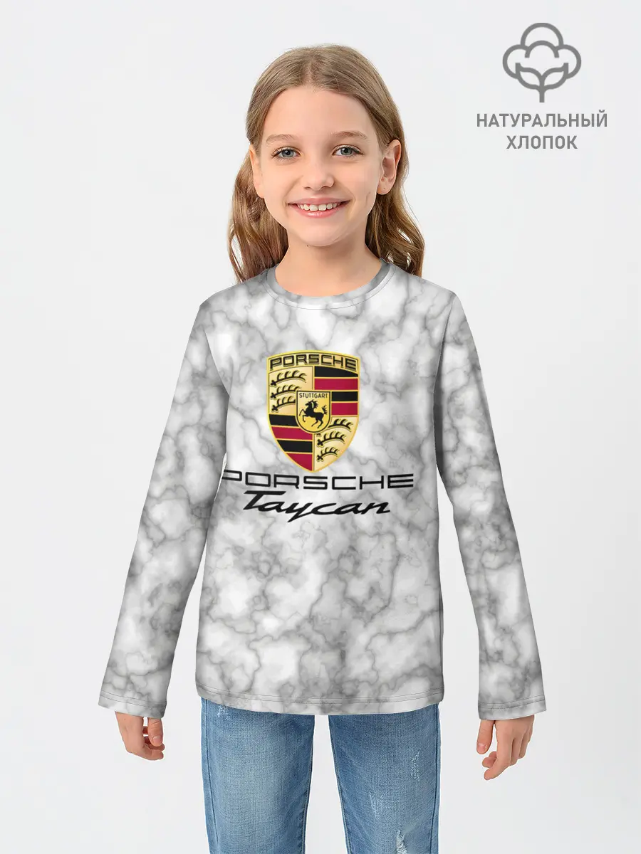 Детский лонгслив / [Porsche Taycan] - Как у Литвина