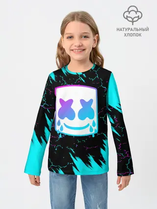 Детский лонгслив / MARSHMELLO NEON: МАРШМЕЛЛО НЕОН.
