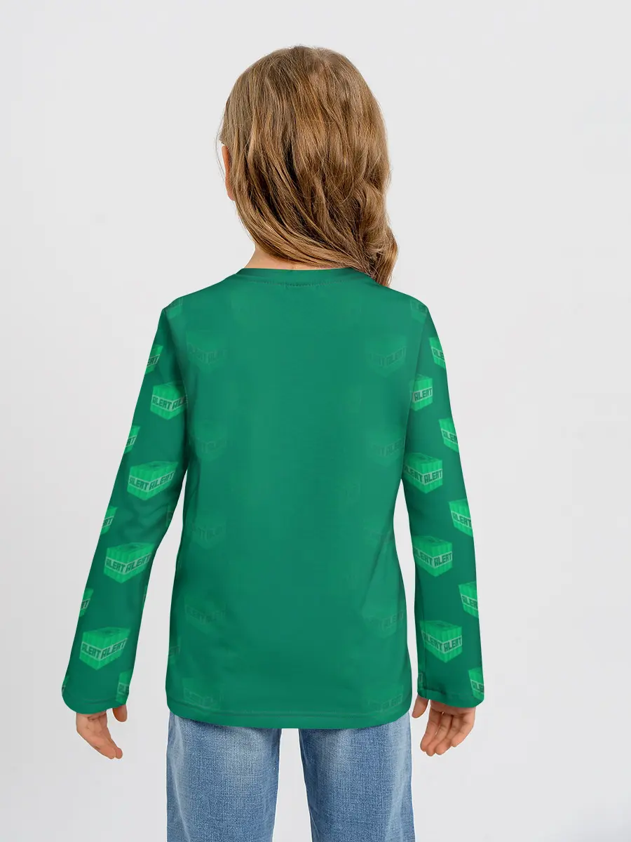 Детский лонгслив / Операция над Крипером | Майнкрафт