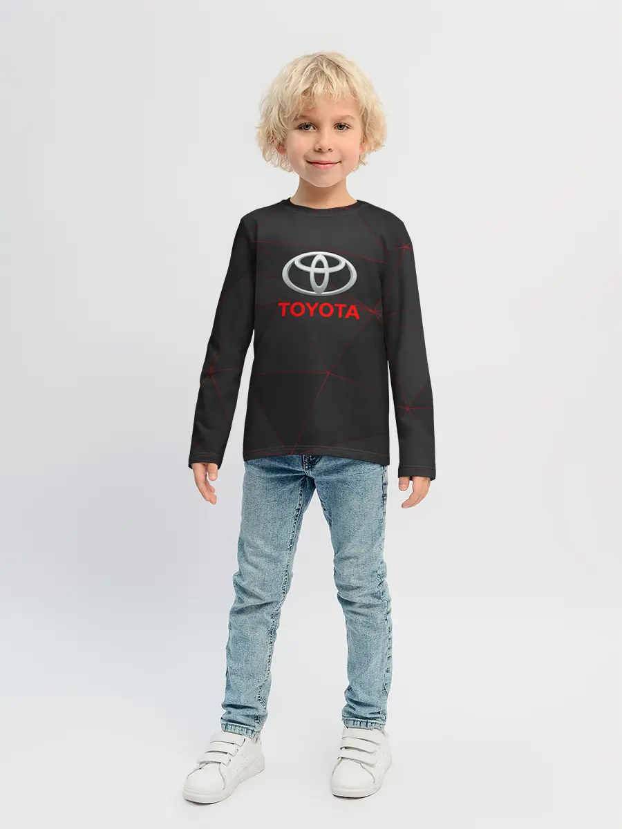 Детский лонгслив / [Toyota] Тонкие линии неона