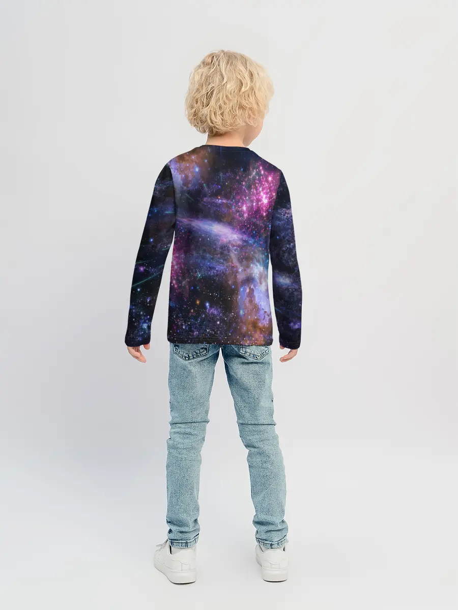 Детский лонгслив / Звездный тигр