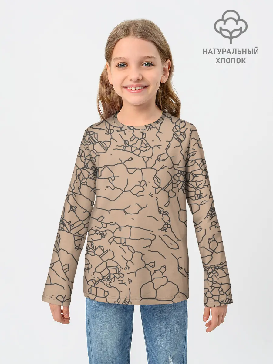 Детский лонгслив / Рисованный камень