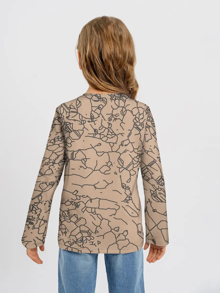 Детский лонгслив / Рисованный камень