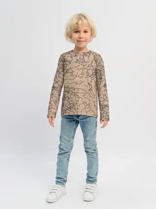 Детский лонгслив / Рисованный камень