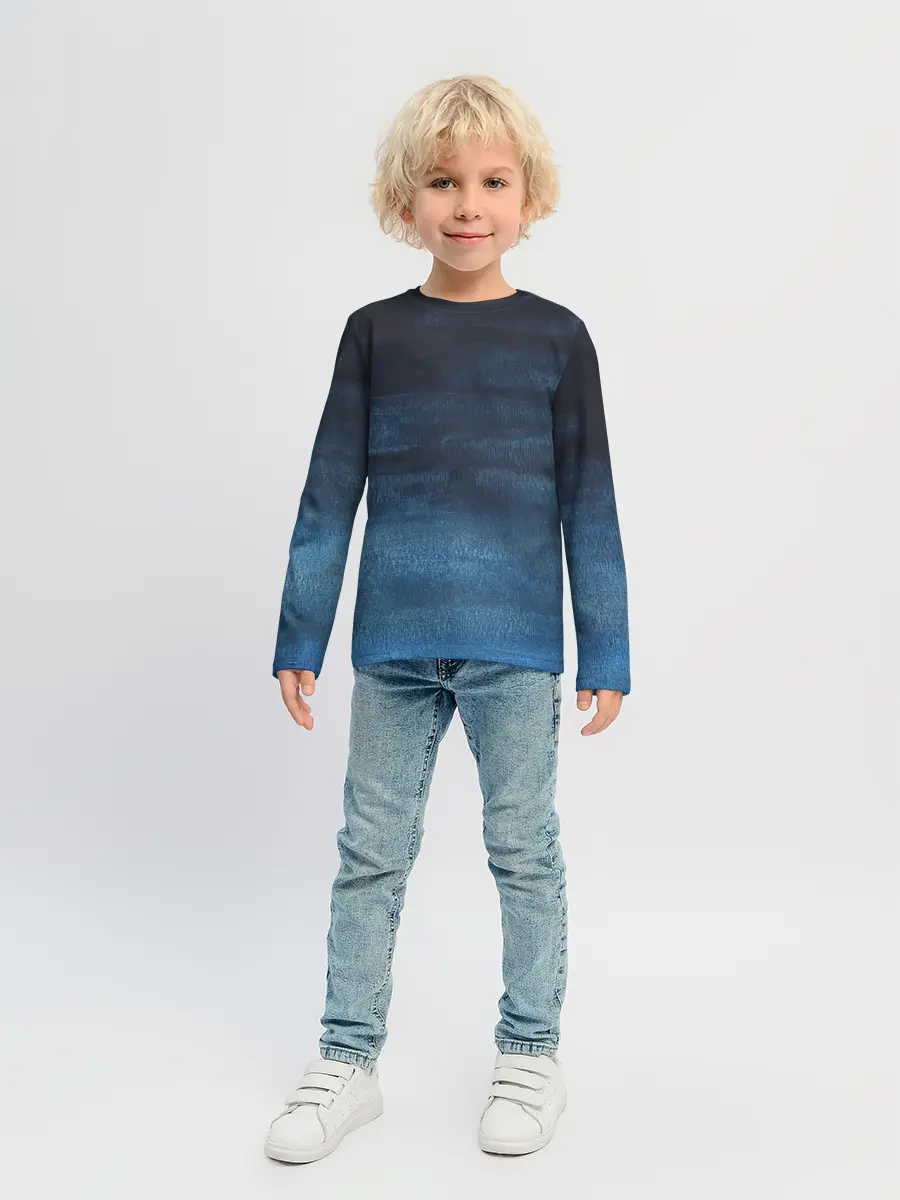 Детский лонгслив / Темнота глубины