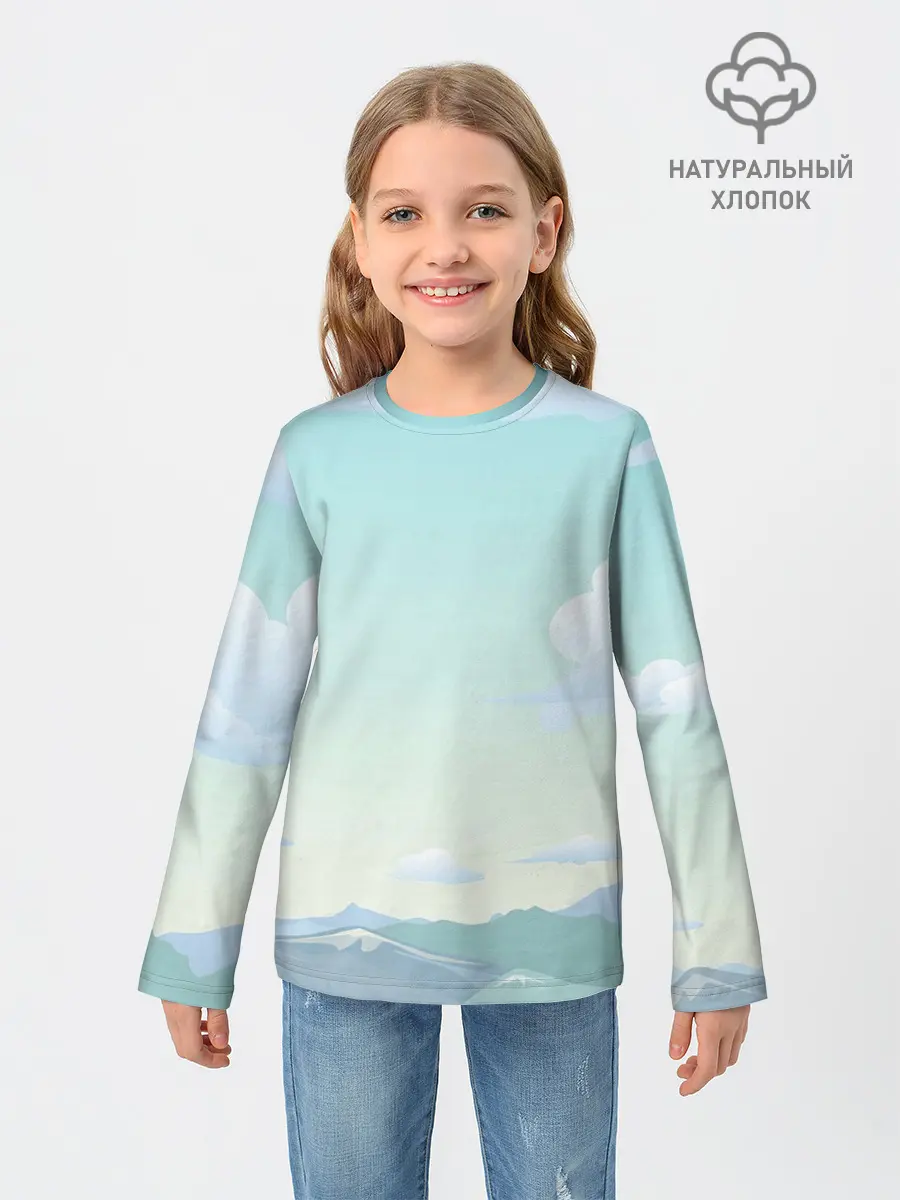 Детский лонгслив / Чистая природа