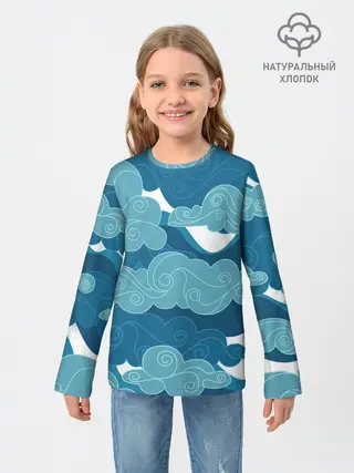 Детский лонгслив / Облака Греции