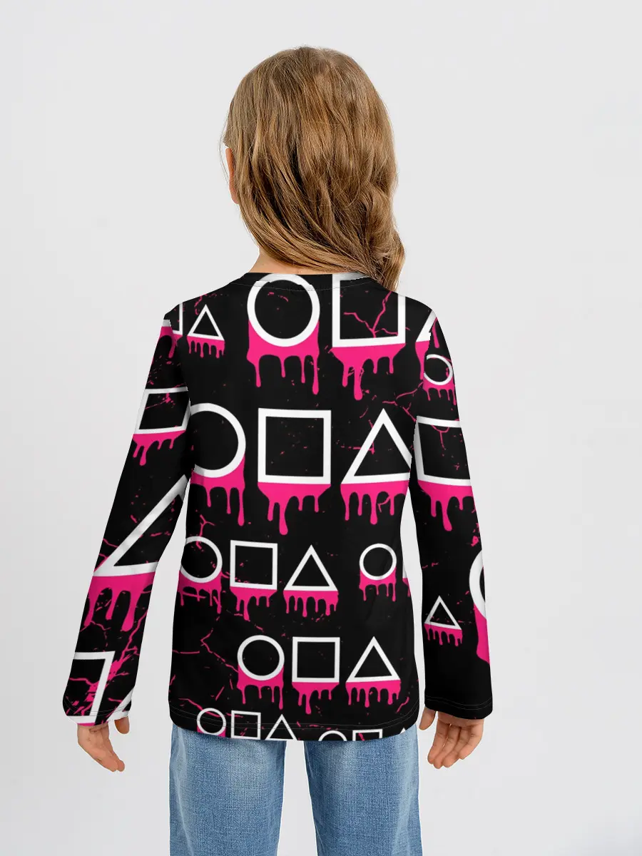 Детский лонгслив / ИГРА В КАЛЬМАРА / КУКЛА