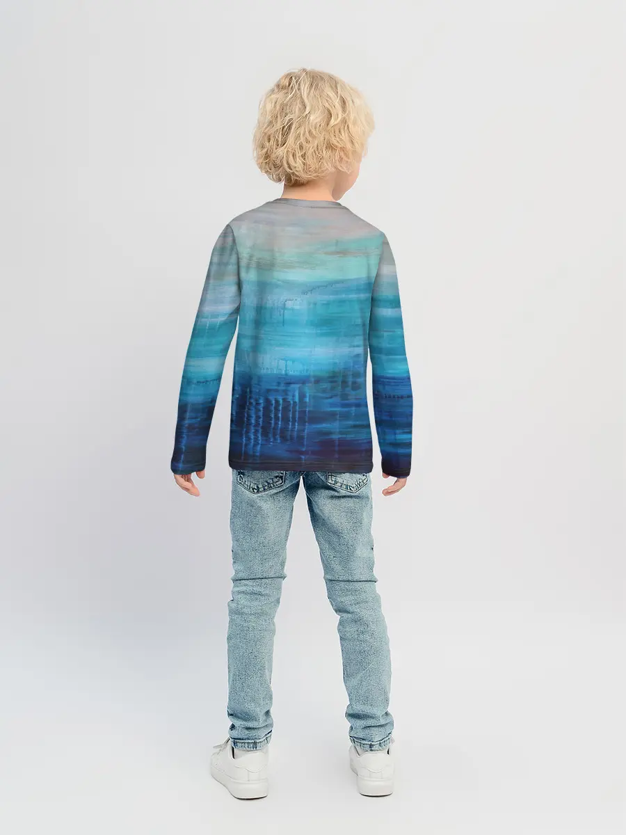 Детский лонгслив / Небесные потеки