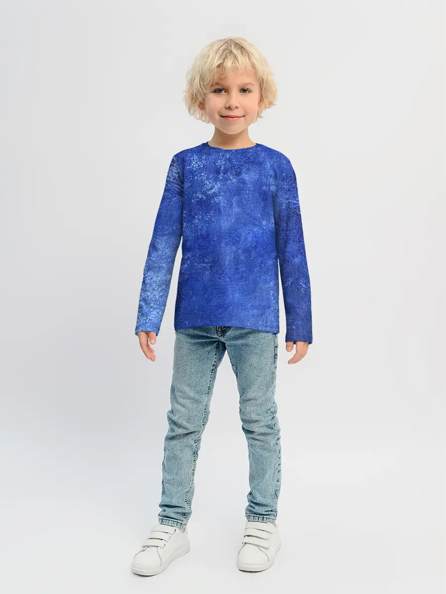 Детский лонгслив / Ночная синева