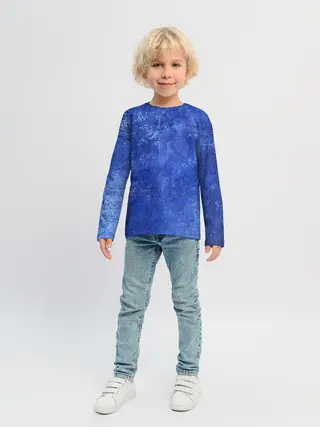 Детский лонгслив / Ночная синева