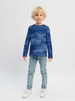 Детский лонгслив / Акриловые мазки