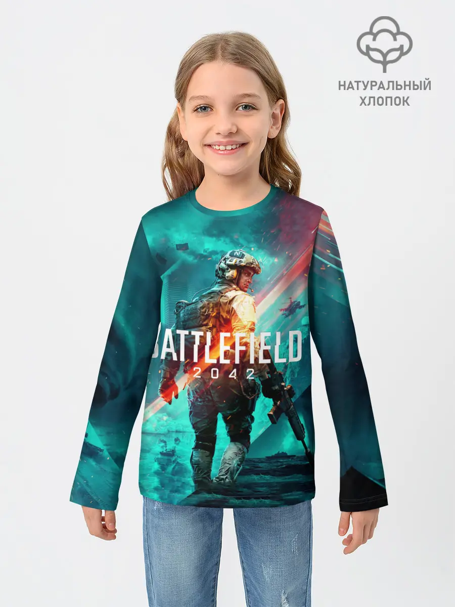 Детский лонгслив / Battlefield 2042 игровой арт