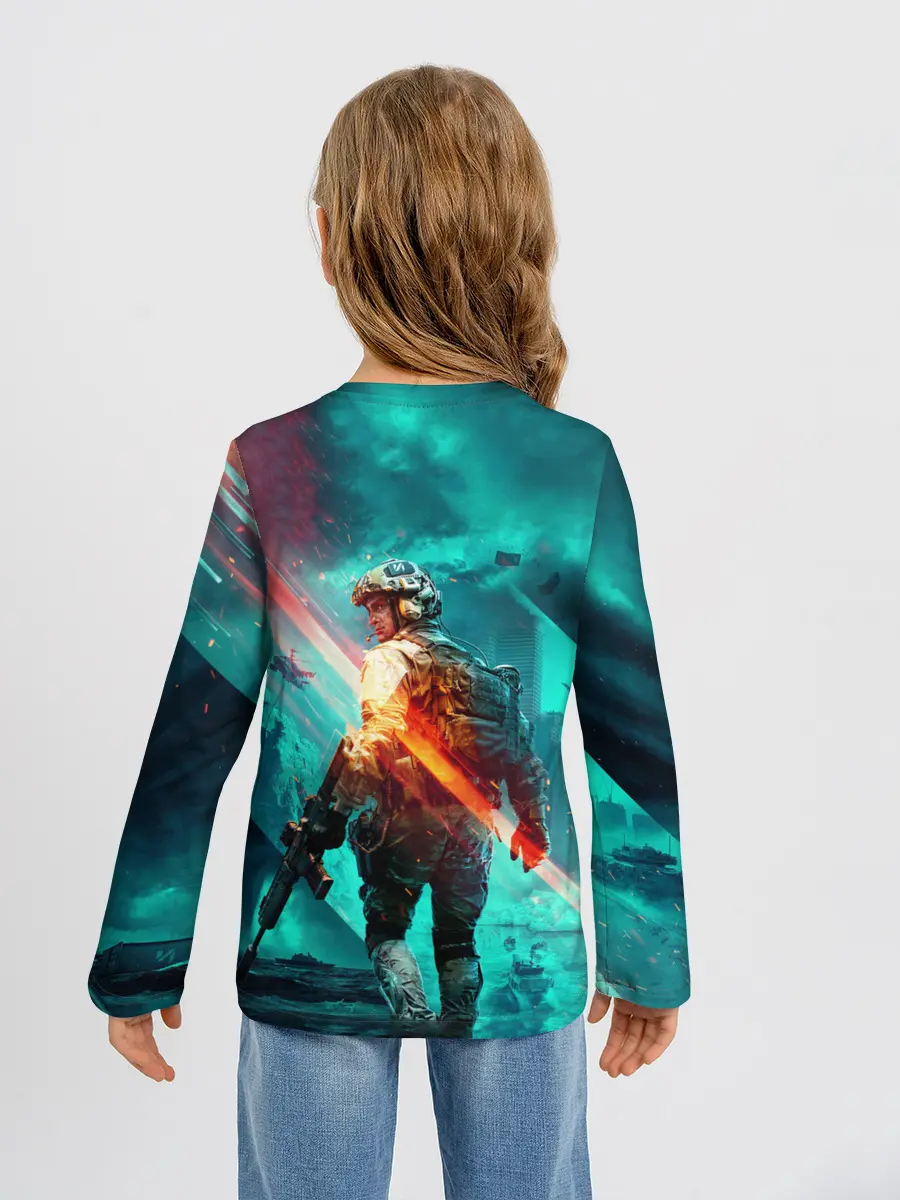 Детский лонгслив / Battlefield 2042 игровой арт
