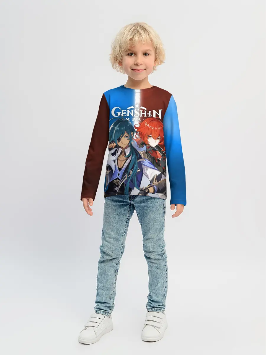 Детский лонгслив / КЭЙА И ДИЛЮК | ГЕНШИН