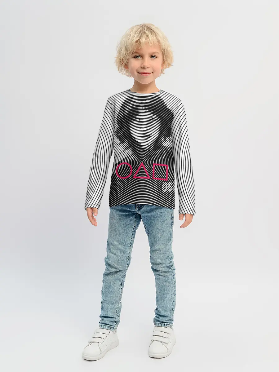 Детский лонгслив / Игра в кальмара: игрок 067