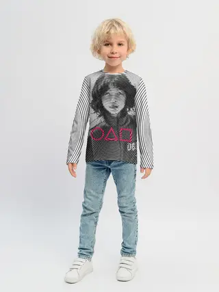 Детский лонгслив / Игра в кальмара: игрок 067