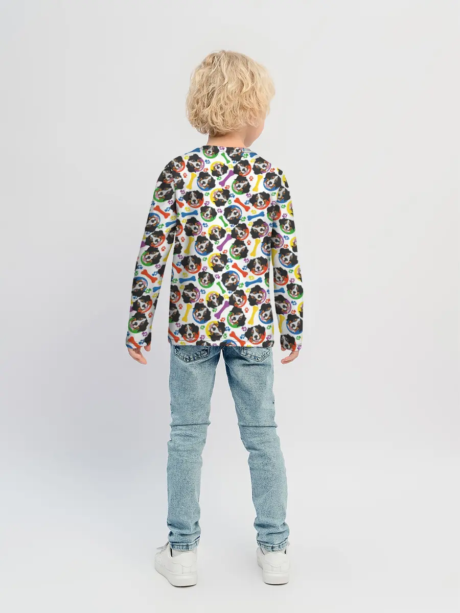 Детский лонгслив / Бернский Зенненхунд