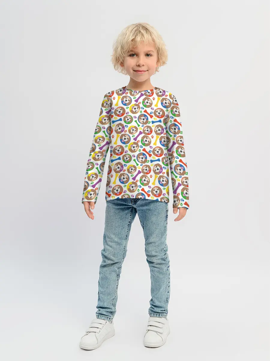 Детский лонгслив / Бигль