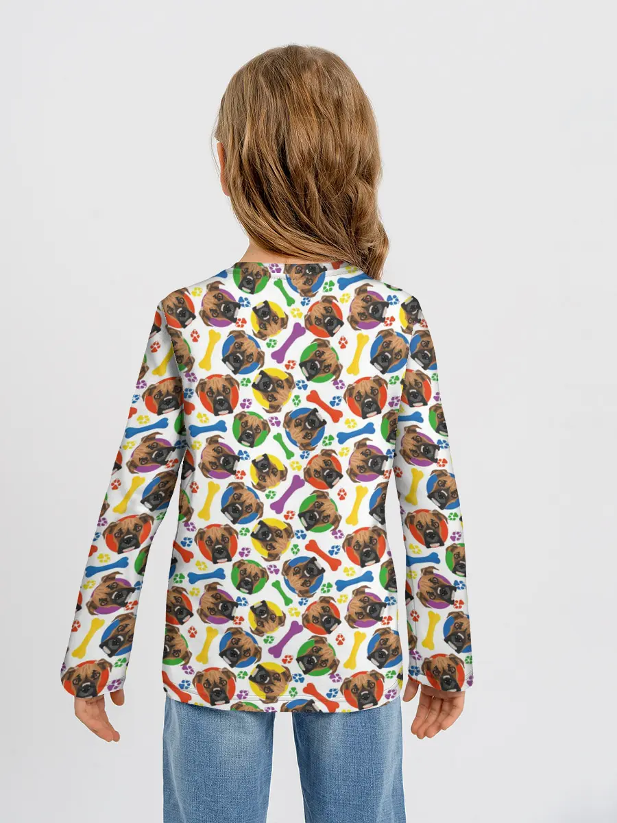 Детский лонгслив / Немецкий Боксёр