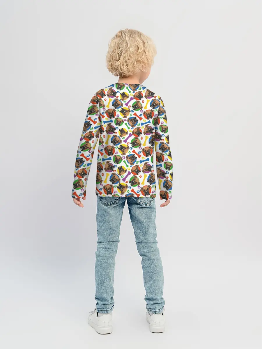 Детский лонгслив / Немецкий Боксёр