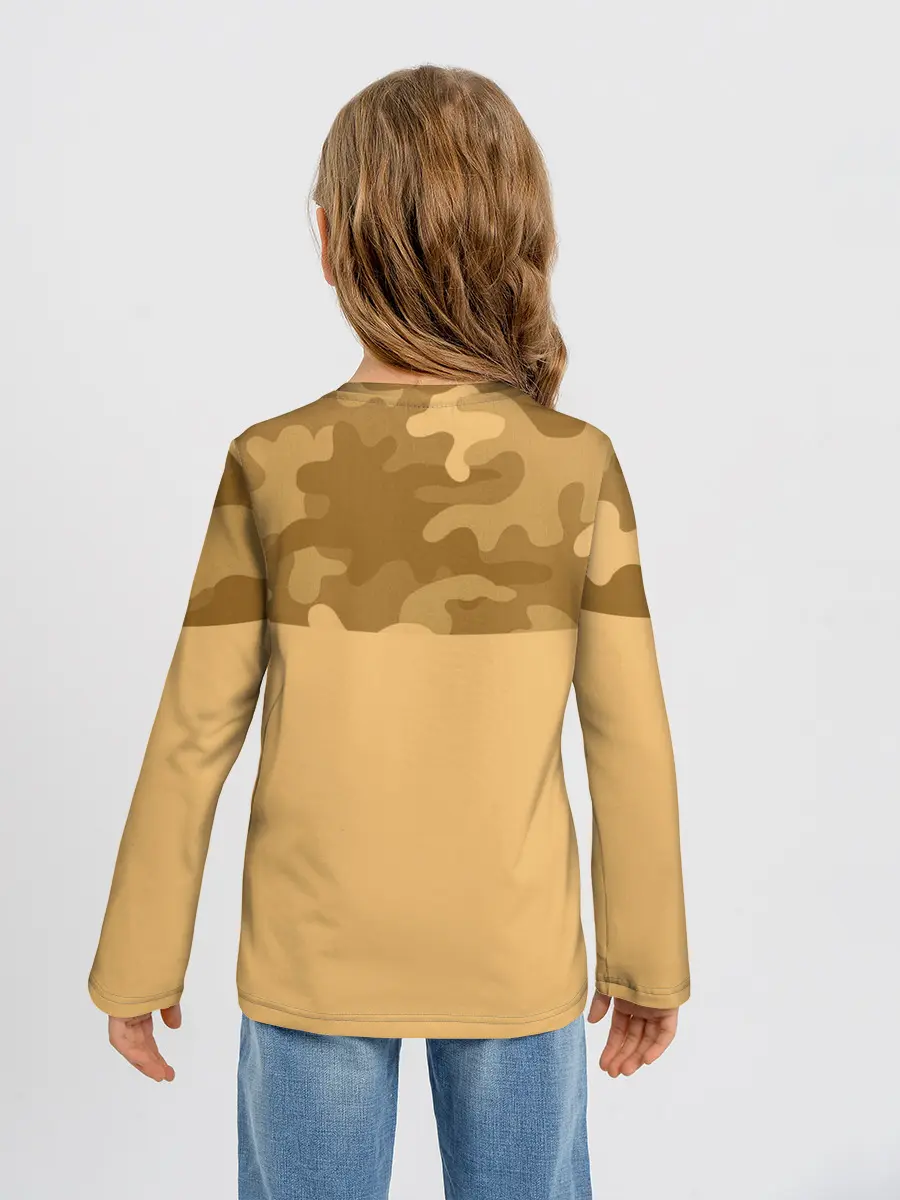 Детский лонгслив / Песочный