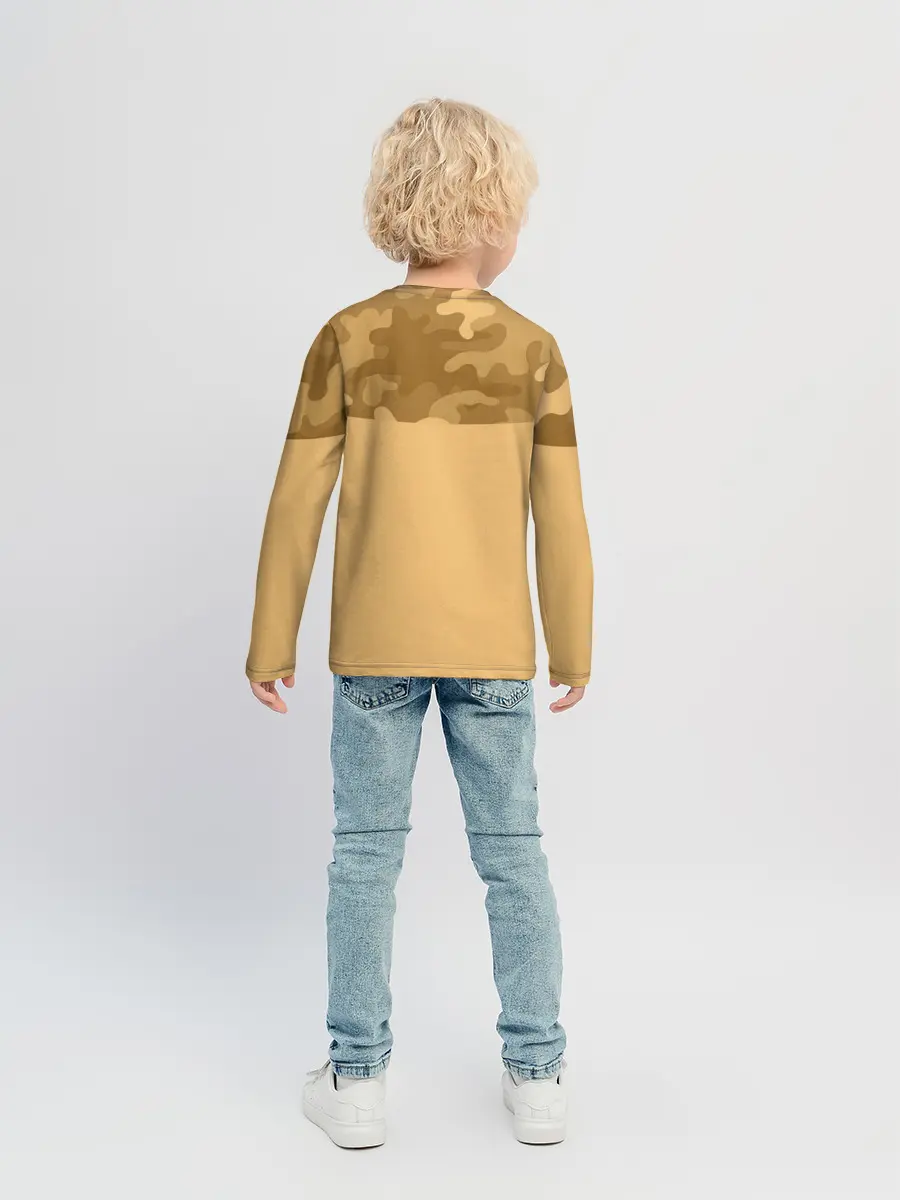 Детский лонгслив / Песочный