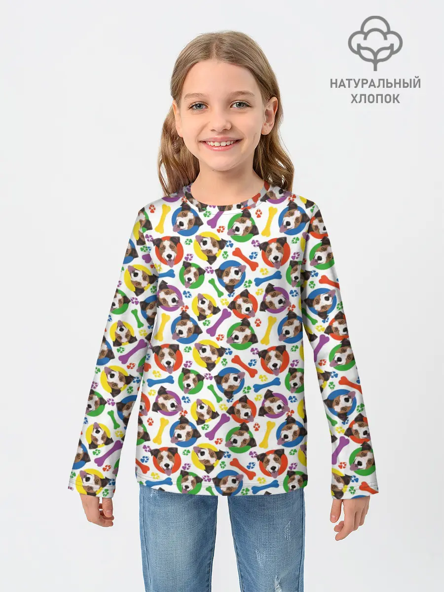 Детский лонгслив / Джек Рассел Терьер