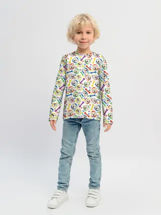 Детский лонгслив / Золотистый Ретривер