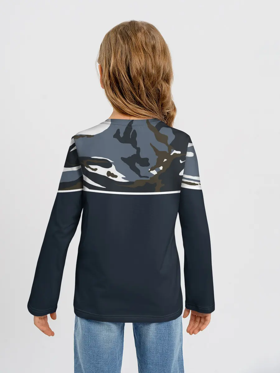 Детский лонгслив / Камуфляж 2.0