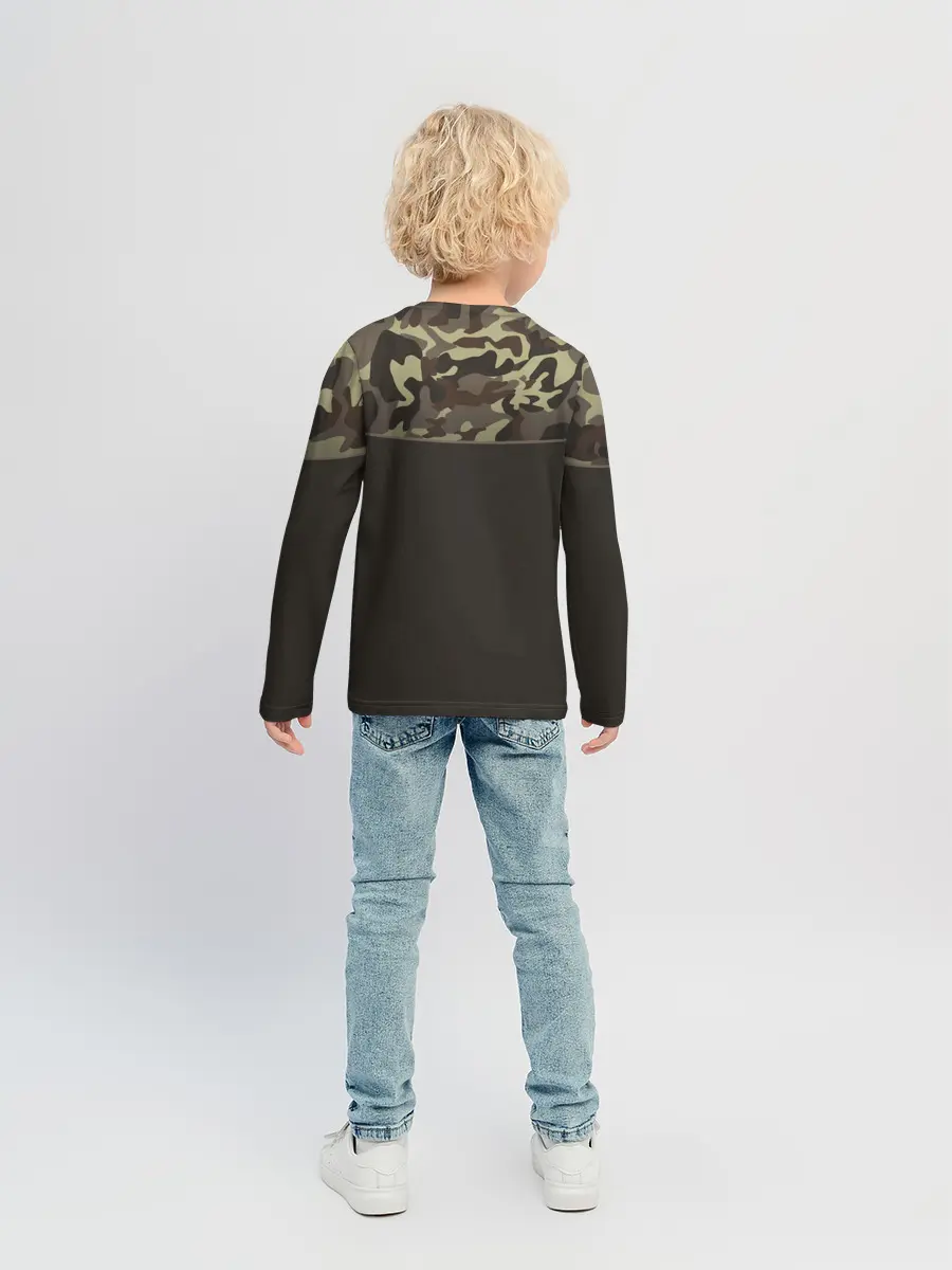 Детский лонгслив / Камуфляж 3.0